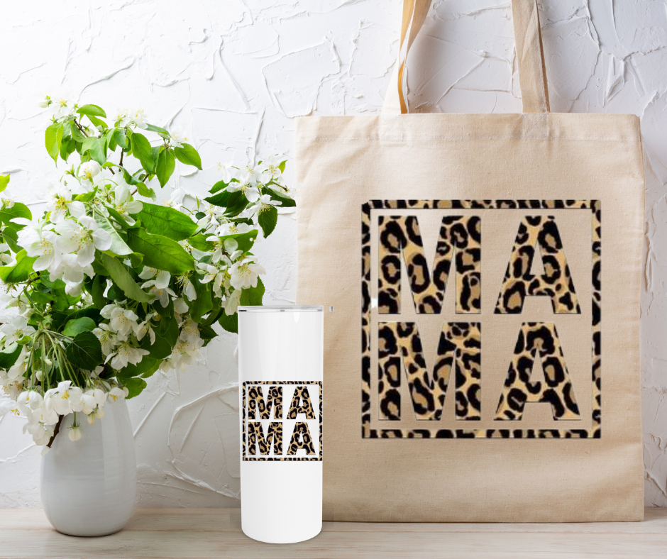 MAMA Tote Bag or Tote and Tumbler Set