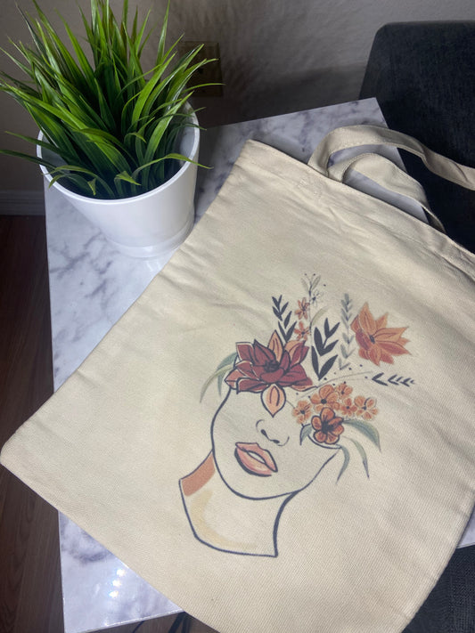 Goddess garden tote bag