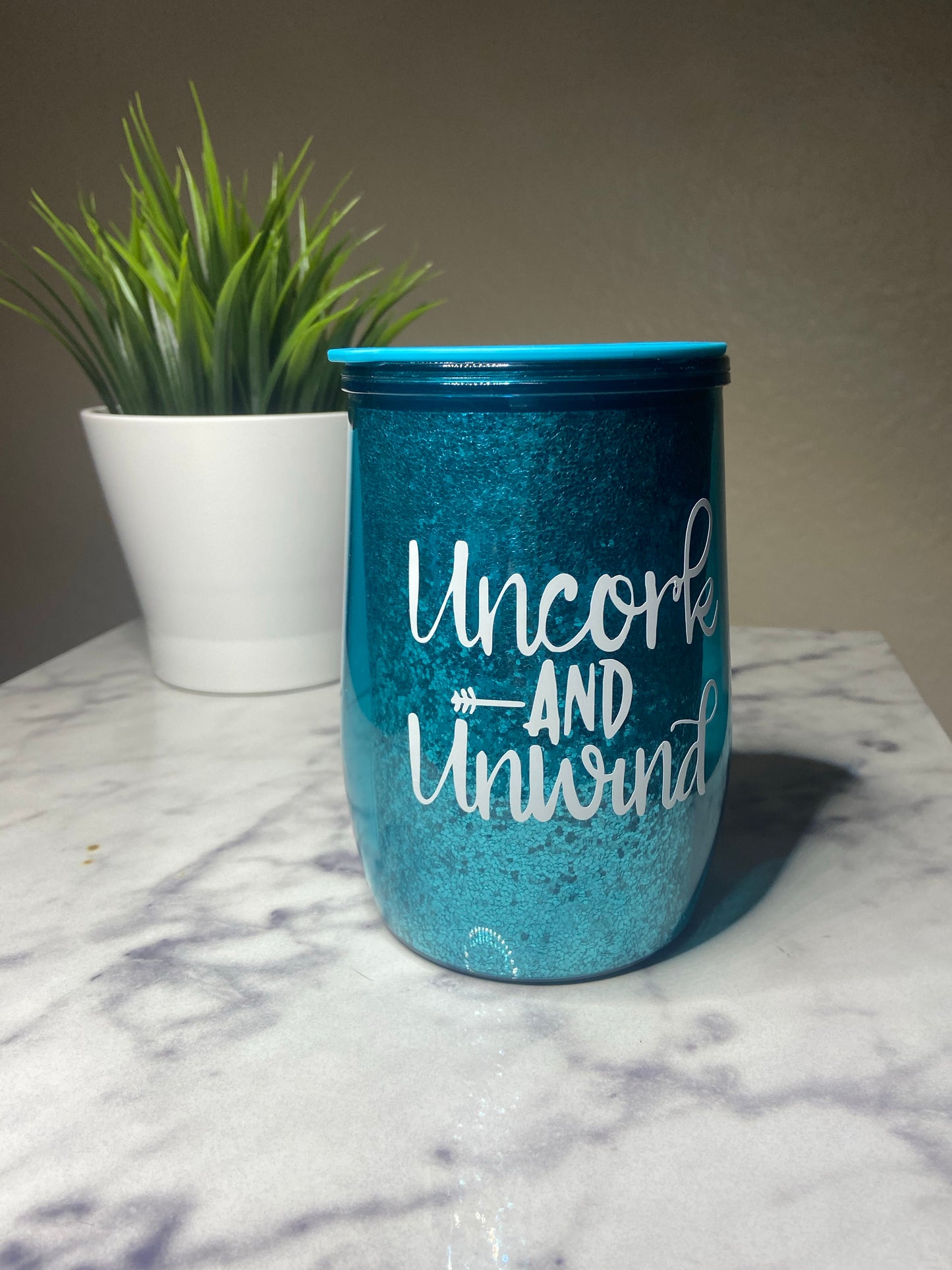 Uncork and unwind wine tumbler