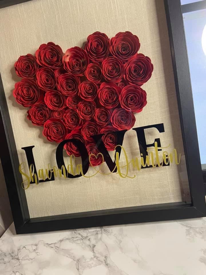 “Lovers” shadow box